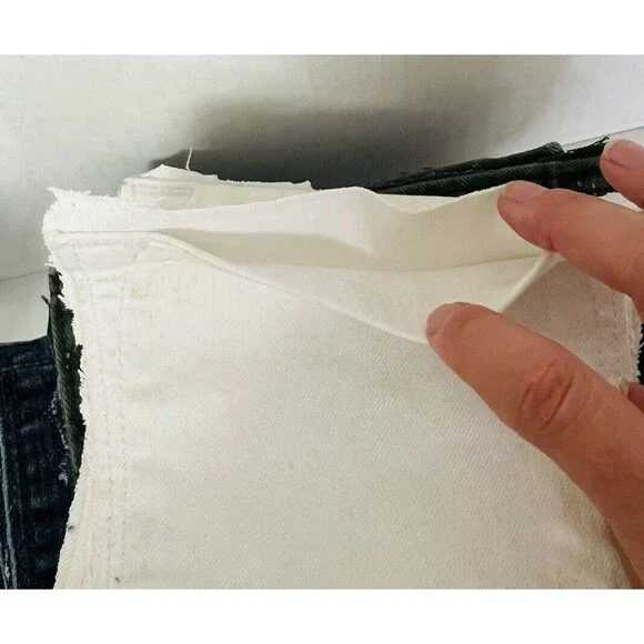 20 Denim Pockets Upcycled Variety Shades Sizes Condition Brands Upcycle Crafts - Picture 5 of 5